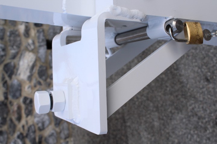 Détail Barrière sans contrepoids et poteau de soutien